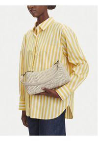 Calvin Klein Jeans Torebka Rouched Shoulder Bag LV04K3088G Écru. Materiał: skórzane #3
