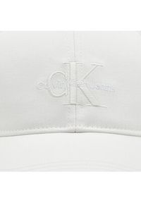 Calvin Klein Czapka z daszkiem Mono Logo Embro K60K612317 Biały. Kolor: biały. Materiał: bawełna