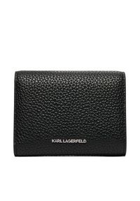 Karl Lagerfeld - KARL LAGERFELD Duży Portfel Damski A4W32003 Czarny. Kolor: czarny. Materiał: skóra #3