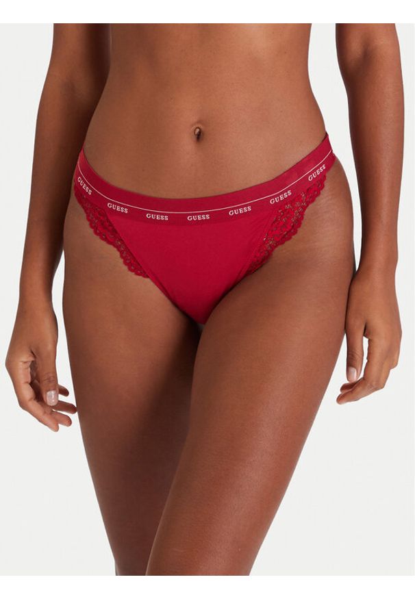 Guess Figi brazylijskie O4YE00 PZ01C Czerwony. Kolor: czerwony. Materiał: syntetyk