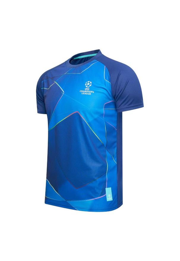 CHAMPIONS LEAGUE - Koszulka piłkarska męska UEFA Champions League. Kolor: niebieski. Materiał: poliester. Sport: piłka nożna