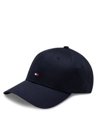 TOMMY HILFIGER - Tommy Hilfiger Czapka z daszkiem Essential Flag Cap AW0AW15785 Niebieski. Kolor: niebieski. Materiał: materiał