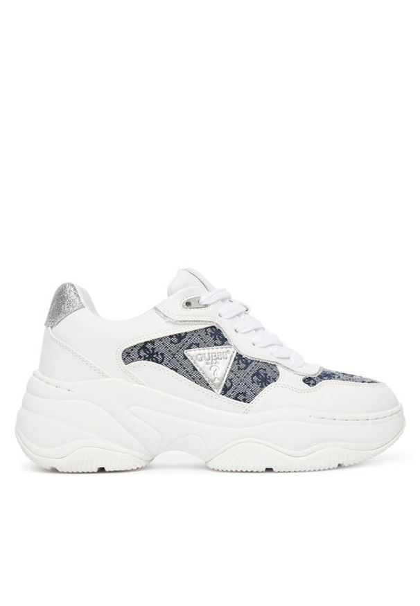 Guess Sneakersy FLTHP4 FAL12 Biały. Kolor: biały. Materiał: skóra