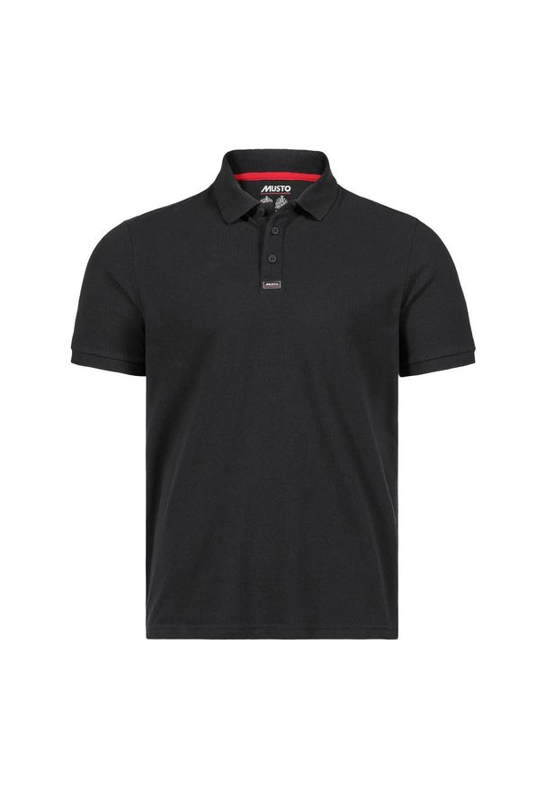 Polo Musto Essential Pique. Typ kołnierza: polo. Kolor: czarny