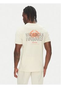 Mustang T-Shirt Austin 1016502 Beżowy Regular Fit. Kolor: beżowy. Materiał: bawełna #2