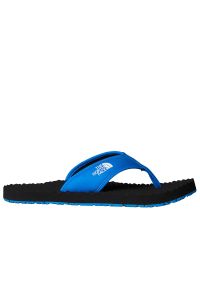 Japonki męskie The North Face Base Camp II 0A47AA16Y1 - niebieskie. Zapięcie: pasek. Kolor: niebieski. Materiał: materiał, syntetyk, guma. Wzór: paski #1