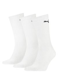 SKARPETY Puma Crew Socks 3 Pack, Dla obu płci. Kolor: biały. Materiał: bawełna, materiał