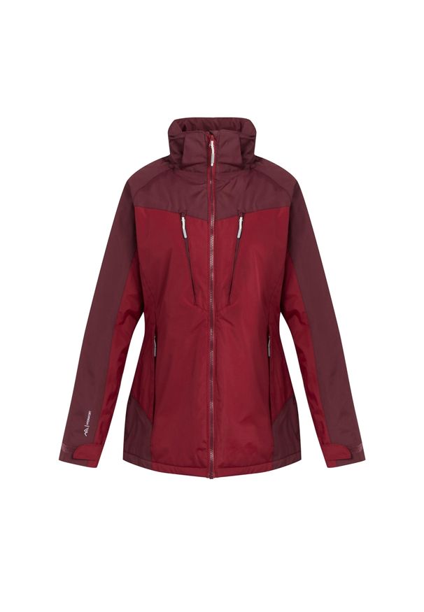 Regatta - Kurtka Wodoodporna Damska Zimowa Calderdale. Kolor: czerwony, brązowy, wielokolorowy. Sezon: zima. Sport: turystyka piesza