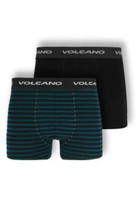 Volcano - Bawełniane bokserki męskie, dwupak, U-BOXER. Materiał: bawełna. Długość: długie #1