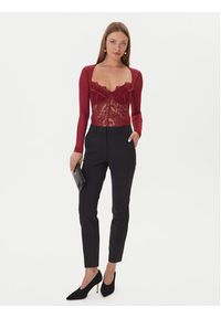 BARDOT - Bardot Body Farrah Lace 51150TB3 Bordowy. Kolor: czerwony. Materiał: syntetyk