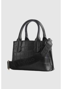 Valentino by Mario Valentino - VALENTINO Czarna torebka Windy Shopping. Kolor: czarny. Materiał: skórzane #3