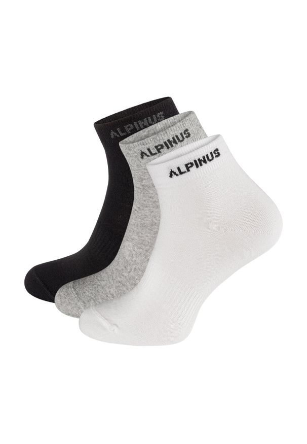 Skarpety trekkingowe dla dorosłych Alpinus Puyo 3pack czarne, szare, białe. Kolor: wielokolorowy