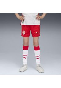 Puma - Młodzieżowe szorty FC Red Bull Salzburg 25/26 PUMA Red White. Kolor: czerwony, biały, wielokolorowy. Materiał: tkanina. Sport: piłka nożna