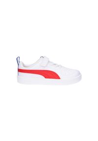 Buty sportowe dziecięce Puma Rickie. Kolor: biały, czerwony, wielokolorowy, niebieski. Materiał: skóra, syntetyk. Szerokość cholewki: normalna