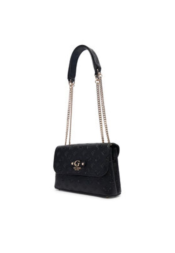 Guess Torebka Dita HWPD76 02210 Czarny. Kolor: czarny. Materiał: skórzane