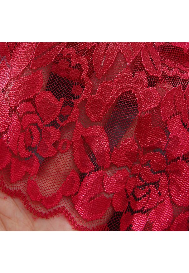 Intica - Majtki koronkowe z pełnym tyłem eleganckie Heidine. Kolor: czarny. Materiał: koronka. Wzór: koronka