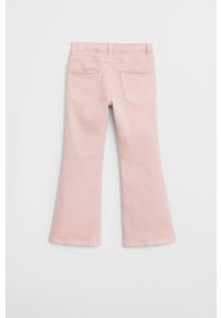 Mango Kids - Jeansy dziecięce Flare 110-164 cm. Kolor: różowy. Materiał: jeans #2