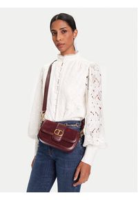 TwinSet - TWINSET Torebka Tracollla 252TD8371 Bordowy. Kolor: czerwony. Materiał: skórzane