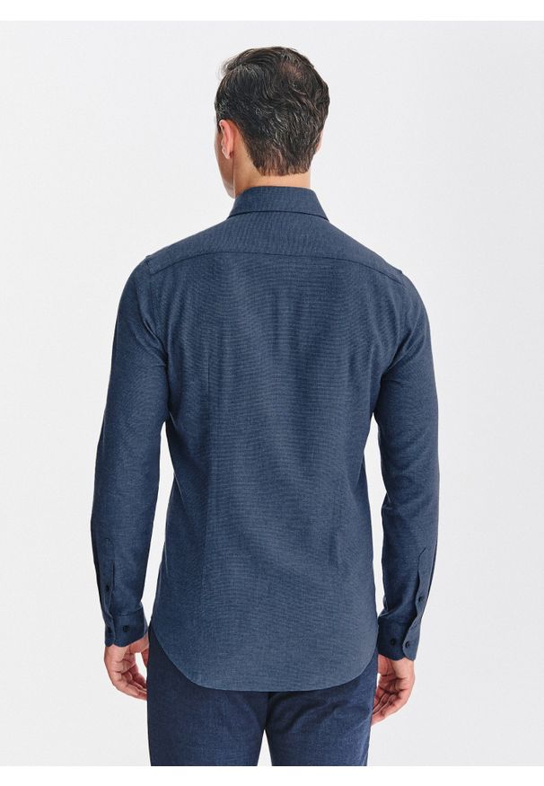 Pako Lorente - PAKO LORENTE – Bawełniana koszula w drobną pepitkę. Materiał: bawełna. Długość rękawa: długi rękaw. Długość: długie