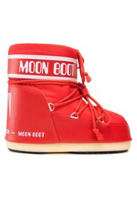 Moon Boot Śniegowce Icon Low Nylon 14093400009 D Czerwony. Kolor: czerwony. Materiał: materiał