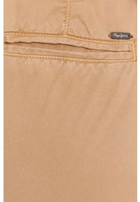 Pepe Jeans Spodnie Dash damskie kolor brązowy proste medium waist. Okazja: na co dzień. Kolor: brązowy. Materiał: tkanina. Styl: casual #2