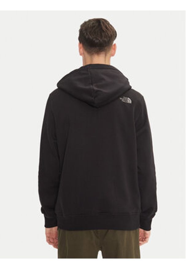 The North Face Bluza Drew Peak NF0A89EM Czarny Regular Fit. Kolor: czarny. Materiał: bawełna