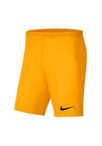 Nike - Spodenki Z Dzianiny Dla Dzieci Park III. Kolor: pomarańczowy. Materiał: dzianina