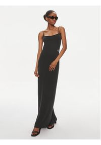 Calvin Klein Jeans Sukienka letnia J20J223055 Czarny Regular Fit. Kolor: czarny. Sezon: lato