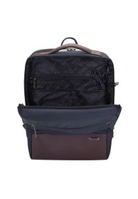 Wittchen - Męski plecak na laptopa 15,6” kostka. Kolor: niebieski, brązowy, wielokolorowy. Materiał: poliester. Styl: elegancki, klasyczny, biznesowy #6