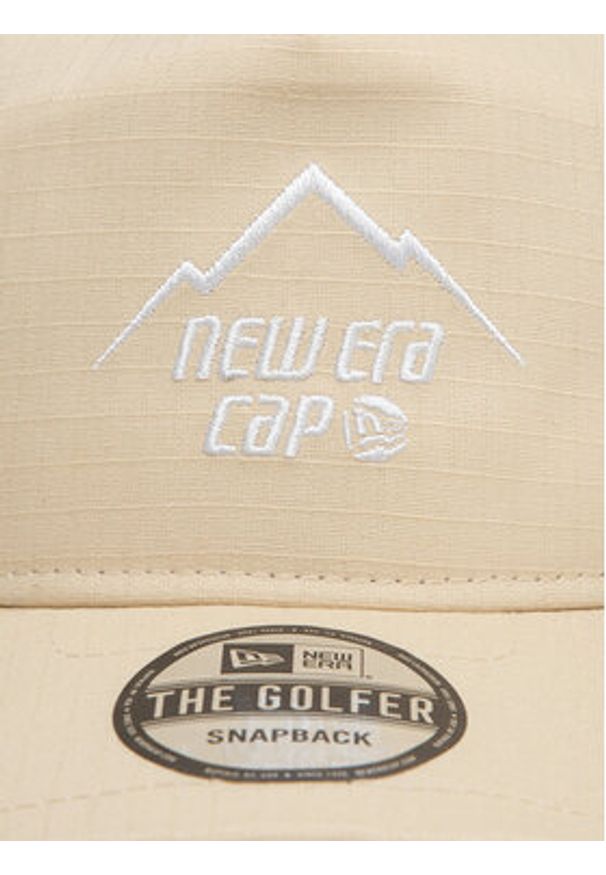 New Era Czapka z daszkiem Golfer 60595149 Écru. Materiał: materiał, bawełna