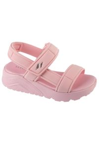 skechers - Sandały dziewczęce, Uno Lite Sandal - Sunny Stand. Kolor: różowy
