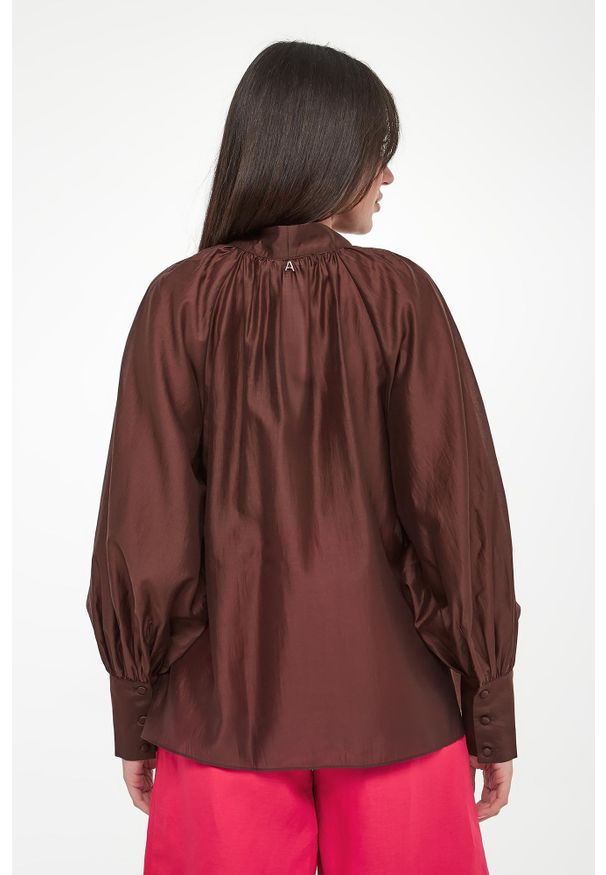 Twinset Milano - Koszula damska satynowa TWINSET ACTITUDE. Materiał: satyna