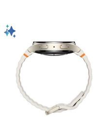 SAMSUNG - Samsung Galaxy Watch 7 40mm Kremowy (L300). Rodzaj zegarka: cyfrowe. Kolor: kremowy. Materiał: skóra. Styl: casual #4