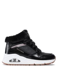 skechers - Skechers Sneakersy Uno Cozy On Air 310518L/BKRG Czarny. Kolor: czarny. Materiał: materiał