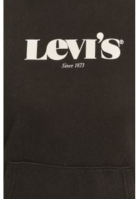 Levi's® - Levi's - Bluza bawełniana. Okazja: na spotkanie biznesowe. Typ kołnierza: kaptur. Kolor: czarny. Materiał: bawełna. Długość rękawa: długi rękaw. Długość: długie. Wzór: nadruk. Styl: biznesowy #4
