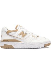 Buty damskie New Balance BBW550BT – białe. Okazja: na co dzień. Kolor: biały. Materiał: materiał, skóra, syntetyk. Szerokość cholewki: normalna