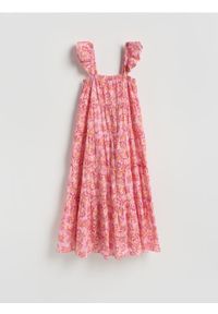 Reserved - Sukienka maxi - wielobarwny. Materiał: bawełna. Długość: maxi #1