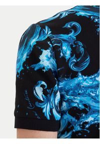 Versace Jeans Couture Polo 80GAG6S0 JS549 Niebieski Regular Fit. Typ kołnierza: polo. Kolor: niebieski. Materiał: bawełna #5