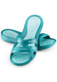 Aqua Speed - Klapki basenowe damskie PANAMA. Kolor: niebieski. Styl: sportowy