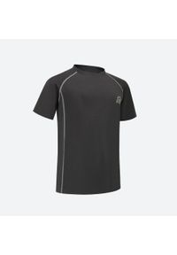 quechua - Koszulka turystyczna dla dzieci Quechua MH900. Kolor: szary. Materiał: wełna, akryl, materiał. Sport: turystyka piesza