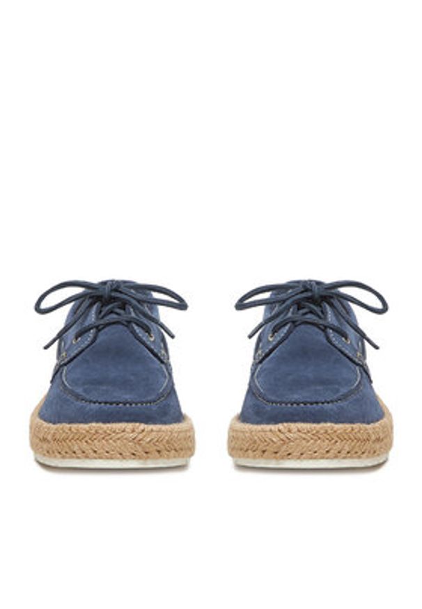 Gino Rossi Espadryle BUMPER-01 MI08 Niebieski. Kolor: niebieski. Materiał: zamsz, skóra