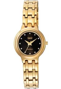 Zegarek damski QQ F20A-004P CYRKONIE złoty. Kolor: złoty #1