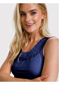 Cream Top Florence 10600385 Granatowy Slim Fit. Kolor: niebieski. Materiał: wiskoza #5