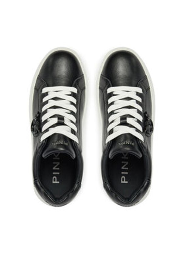 Pinko - PINKO Sneakersy Yoko 12 SS0071P001 Czarny. Kolor: czarny. Materiał: skóra