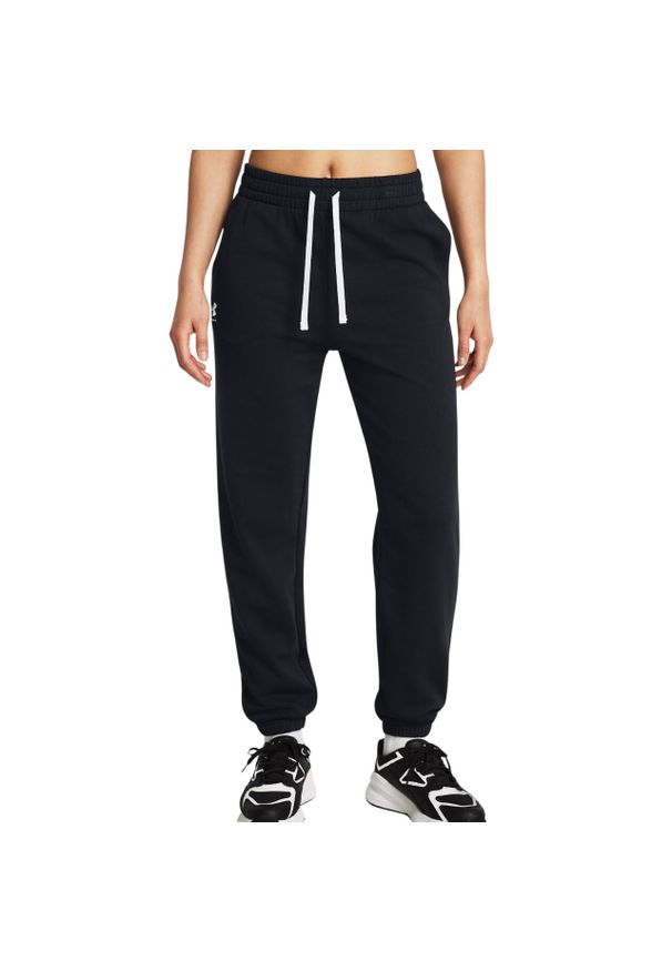 Spodnie damskie Under Armour Rival Terry Jogger. Kolor: czarny