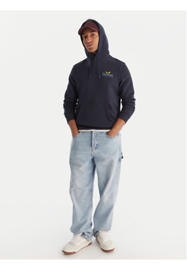 Element Bluza Midnight PO ELYSF00303 Granatowy Regular Fit. Kolor: niebieski. Materiał: bawełna