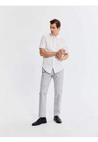 Reserved - Bawełniana koszula slim fit - biały. Kolor: biały. Materiał: bawełna #1