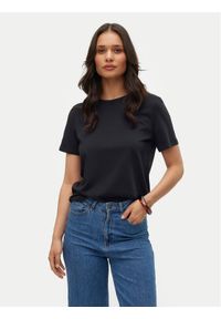 Vero Moda T-Shirt Paulina 10316991 Czarny Regular Fit. Kolor: czarny. Materiał: bawełna