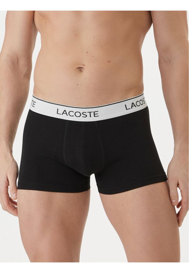 Lacoste Komplet bokserek 5H9002 Czarny. Kolor: czarny. Materiał: bawełna