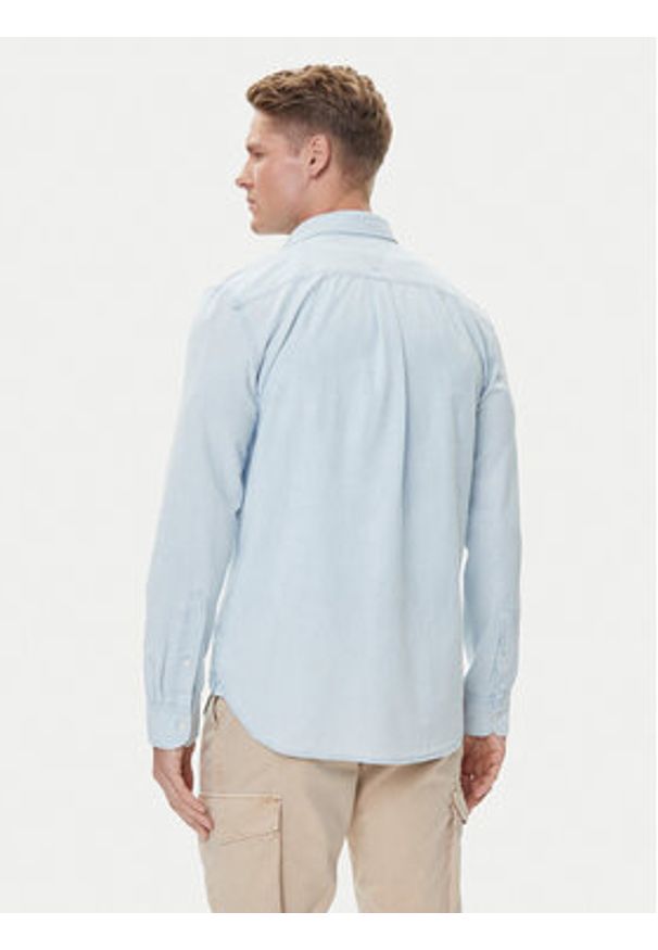 TOMMY HILFIGER - Tommy Hilfiger Koszula MW0MW39431 Błękitny Regular Fit. Kolor: niebieski. Materiał: bawełna